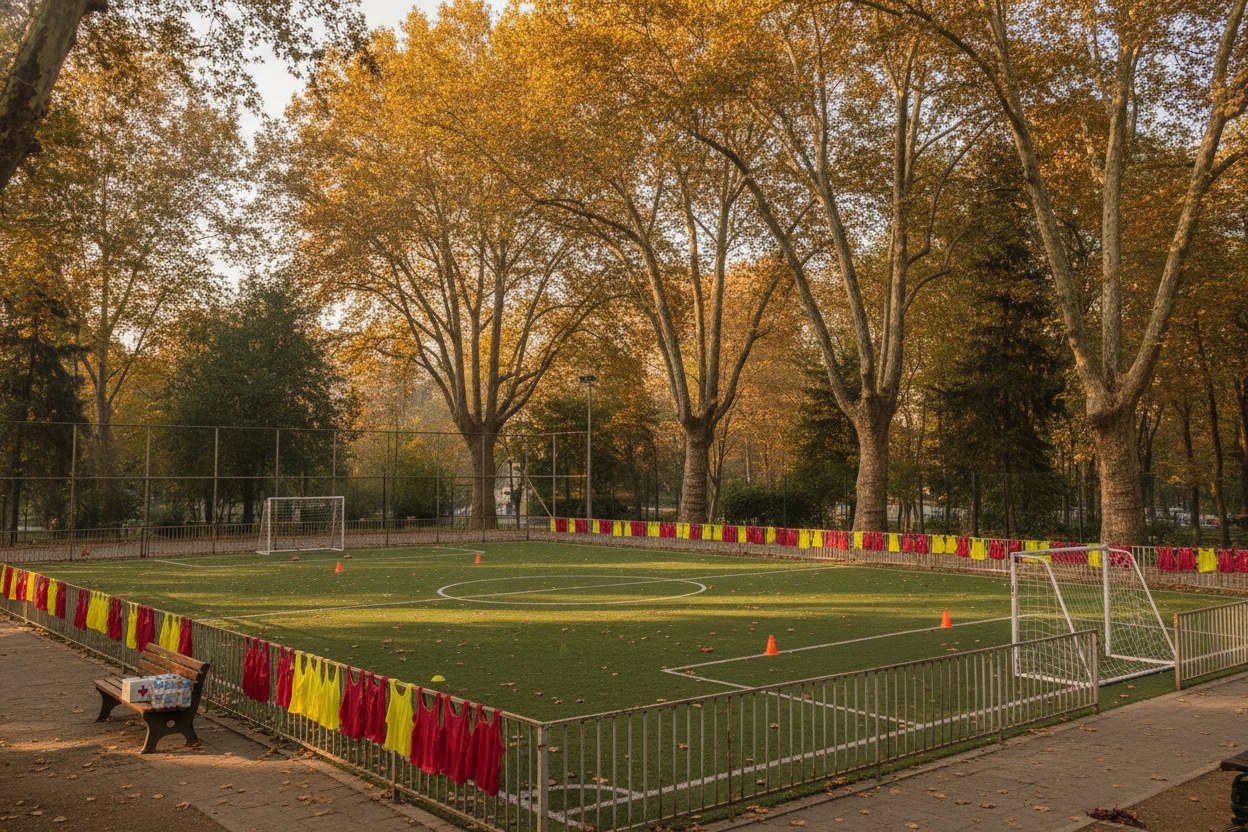 Mahalle futbol antrenman sahası